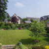 Vue générale du jardin depuis l'étage de la maison