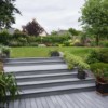 Vue du nouvel habillage de l'escalier du jardin